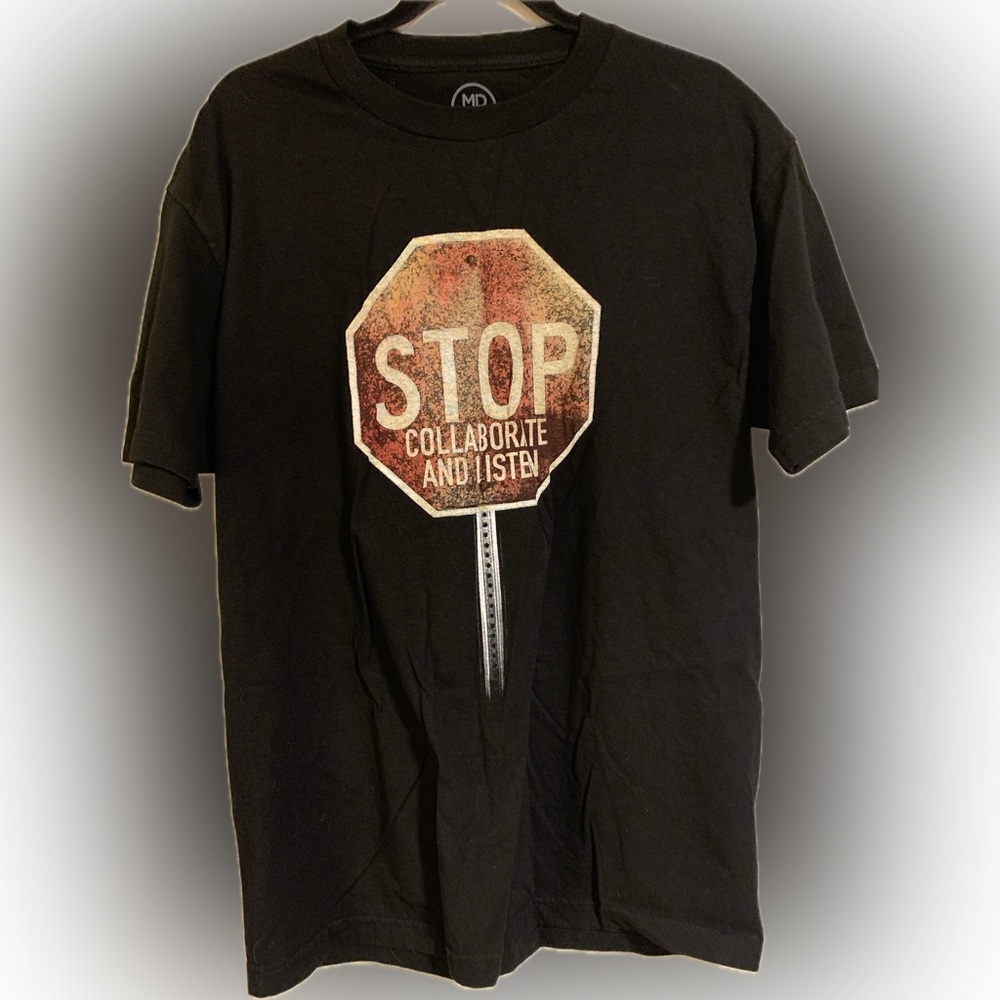 Vanilla Ice Stop Collaborate Listen graphic tshirt black size Large unisex